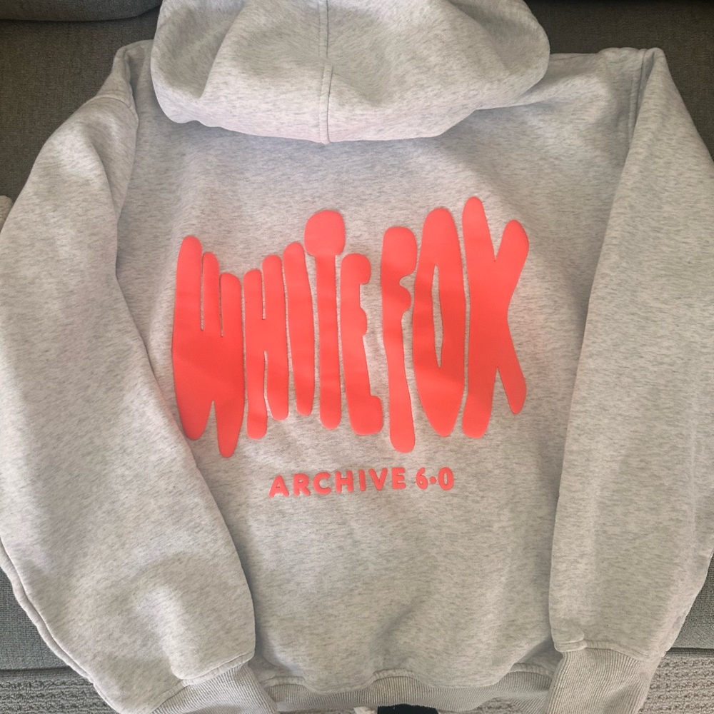 White Fox Hoodie- S/M